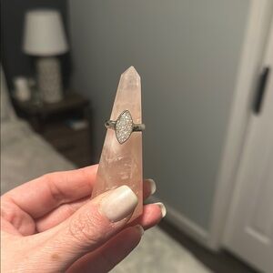 Druzy Aura Ring Size 7